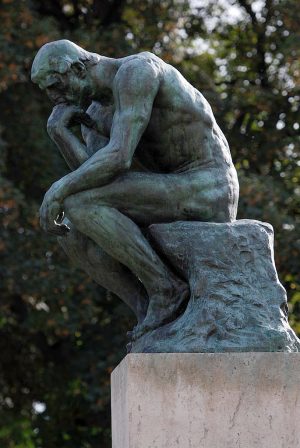 Auguste Rodin, The Thinker, bronze, 189 x 98 x 140 cm (Musée Rodin, Paris) (photo: Tammy Lo, CC BY 2.0)