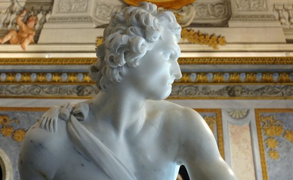 Gian Lorenzo Bernini, David - detail