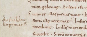 Einsiedeln, Stiftsbibliothek, MS 172, p. 20 (9th century), view the book here (e-codies, CC BY-NC 4.0)