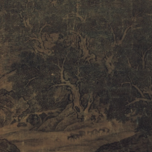 Fan Kuan, Travelers by Streams and Mountains (detail)