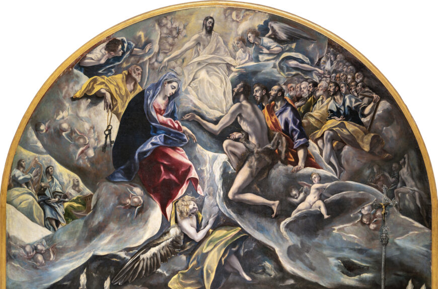 Heaven (detail), El Greco, The Burial of the Count of Orgaz, 1586–88, oil on canvas, 480 x 360 cm (Santo Tomé, Toledo)