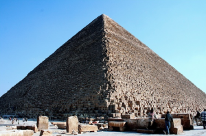 Pyramid of Khufu, c. 2551-2528 B.C.E. (photo: Dr. Amy Calvert)