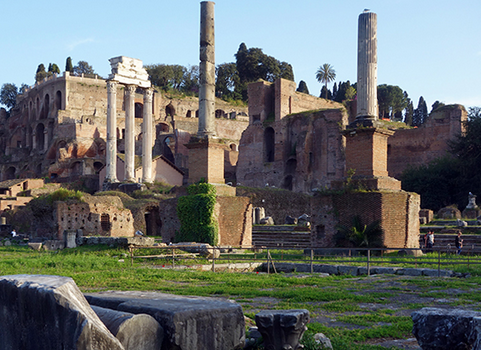 View of the Forum Romanum toward the Palatine Hill