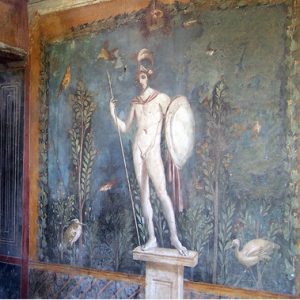 Example of Second Style painting, before 79 C.E., fresco, Pompeii