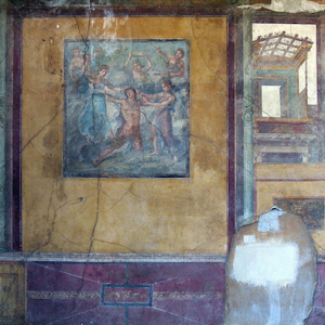 Fourth style wall paintings (from a room off the peristyle), House of the Vettii, Pompeii (photo: Lady Erin, CC BY-NC-ND 2.0)