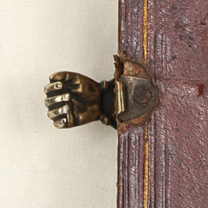 Book clasp in shape of hand, 18th century (?), (source: Daniel Crouch Rare Books)