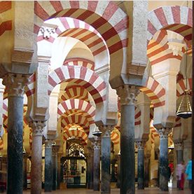 Interior of the Great Mosque of Cordoba, Spain, 8th-10th centuries (photo: Timor Espallargas, CC BY-SA 2.5)