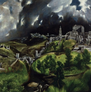 El Greco, View of Toledo, date unknown, oil on canvas, 47-3/4 x 42-3/4" / 121.3 x 108.6 cm (The Metropolitan Museum of Art)