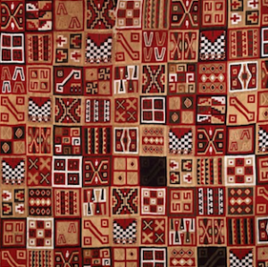 All-T’oqapu Tunic, Inka, 1450–1540, camelid fiber and cotton, 90.2 x 77.15 cm (Dumbarton Oaks, Washington D.C.)