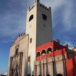 Façade of convent church and convent, San Nicolás de Tolentino, 1546 and after, Actopan, Hidalgo, Mexico (photo: SAHER, CC BY-SA 3.0)