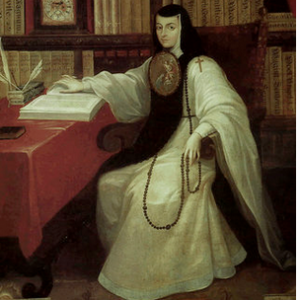 Miguel Cabrera, Portrait of Sor Juana Inés de la Cruz, c. 1750, oil on canvas (Museo Nacional de Historia, Castillo de Chapultepec, Mexico)