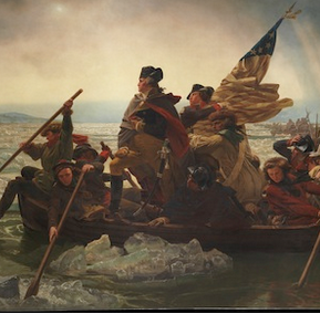 Emanuel Leutze, Washington Crossing the Delaware, 1851, oil on canvas, 378.5 x 647.7 cm (Metropolitan Museum of Art)