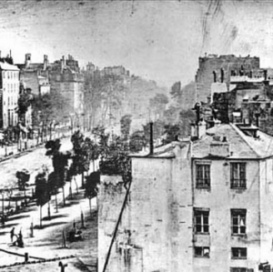 Louis Daguerre, Paris Boulevard, 1839, Daguerreotype