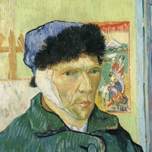 Vincent van Gogh, Self-Portrait with Bandaged Ear, 1889, oil on canvas, 60 x 49 cm (Courtauld Galleries, London)