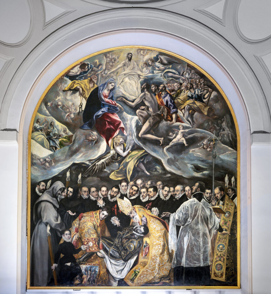 El Greco, The Burial of the Count of Orgaz, 1586–88, oil on canvas, 480 x 360 cm (Santo Tomé, Toledo)
