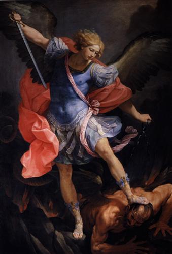 Guido Reni, St. Michael Slaying the Devil, c. 1636 (Santa Maria della Concezione, Rome)