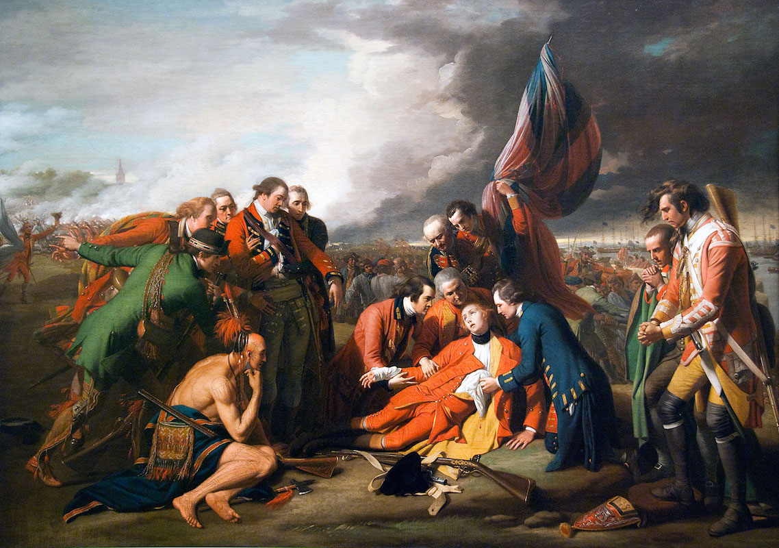 Benjamin West, The Death of General Wolfe, 1770, oil on canvas, 152.6 x 214.5 cm (National Gallery of Canada)