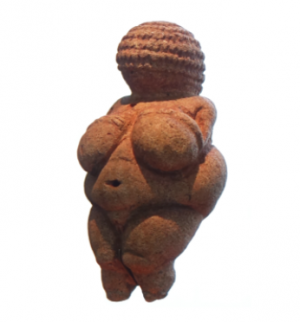 Venus of Willendorf, c. 24,000-22,000 B.C.E., limestone 11.1 cm high (Naturhistorisches Museum, Vienna)