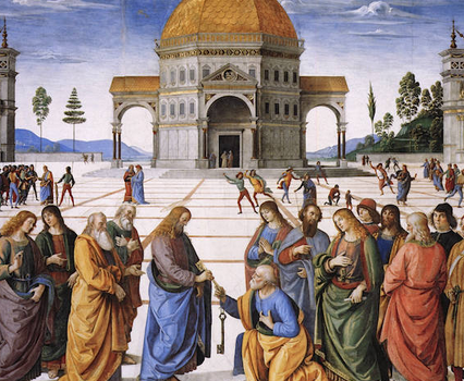Perugino, <em>Christ Giving the Keys of the Kingdom to St. Peter</em>