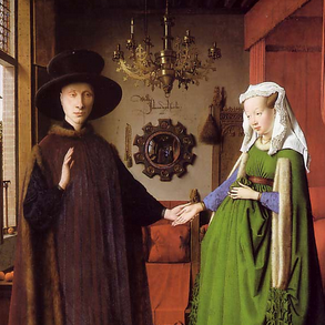 Jan Van Eyck, The Arnolfini Portrait (detail)