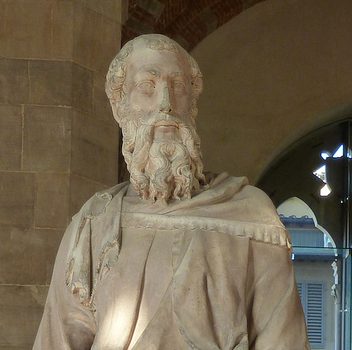Donatello, St. Mark, 1411-13, marble, 93" (236 cm) (Orsanmichele, Florence)