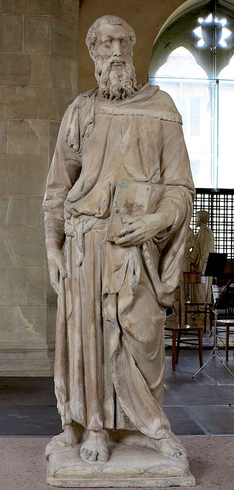 Donatello, Saint Mark, 1411-13, marble, 93″ (236 cm) Orsanmichele, Florence