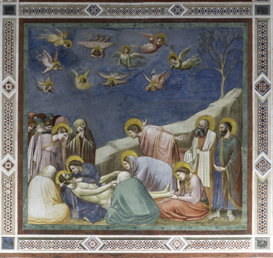 Giotto, Lamentation, c. 1305, fresco (Scrovegni Chapel, Padua; photo: Steven Zucker, CC BY-NC-SA 2.0)