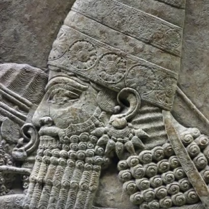 Ashurbanipal Hunting Lions (detail)