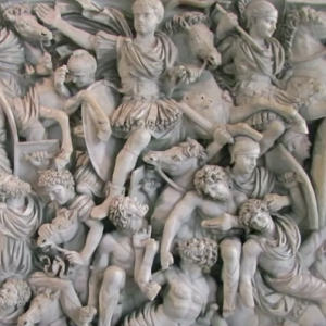 Battle of the Romans and Barbarians (Ludovisi Battle Sarcophagus) (detail)