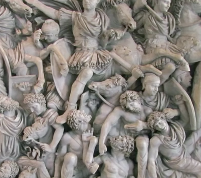 Battle of the Romans and Barbarians (Ludovisi Battle Sarcophagus) (detail)