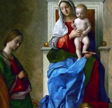 Giovanni Bellini, San Zaccaria Altarpiece (detail)