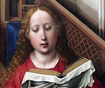 Robert Campin, Merode Altarpiece (detail)