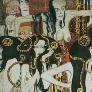Gustav Klimt, Beethoven Frieze (detail)