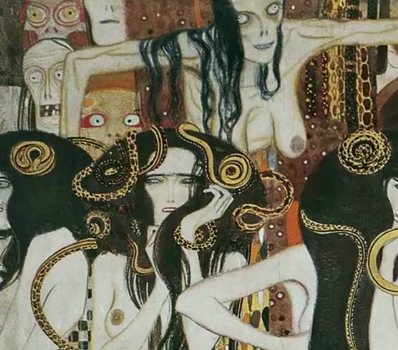 Gustav Klimt, Beethoven Frieze (detail)