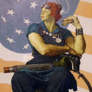 Norman Rockwell, Rosie the Riveter (detail)