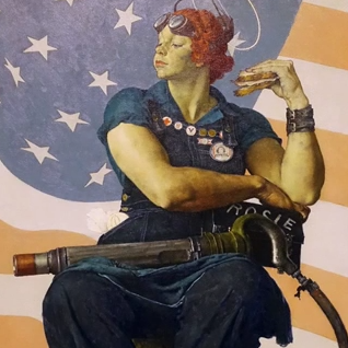 Norman Rockwell, Rosie the Riveter (detail)