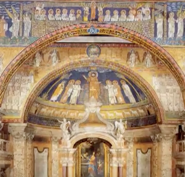 Mosaics, Santa Prassede, Rome, early 9th century