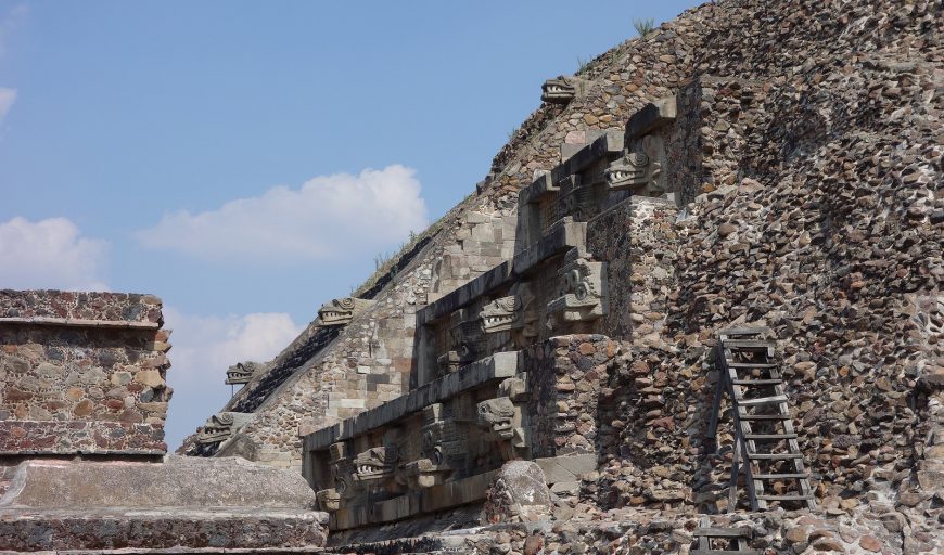 Pyramid the Temple of Quetzalcoatl (feathered serpent), Teotihuacan, Mexico (photo: Steven Zucker, CC BY-NC-SA 2.0)