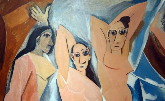 Detail, Pablo Picasso, Les Demoiselles d'Avignon, 1907, oil on canvas, 243.9 x 233.7 cm (The Museum of Modern Art)