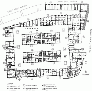 Ostia: Plan of Regio III - Insula IX - Case a Giardino