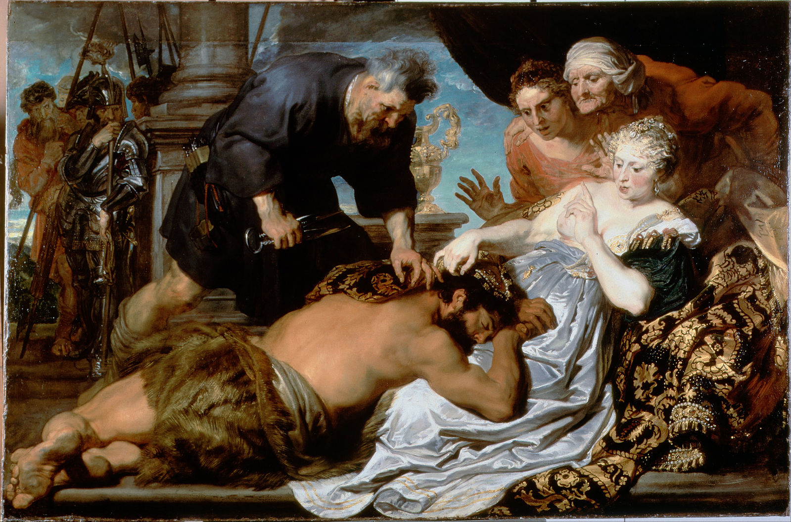 Anthony van Dyck, Samson and Delilah, c. 1618-20, oil on canvas, 152.3 x 232 cm. (Dulwich Picture Gallery, London)