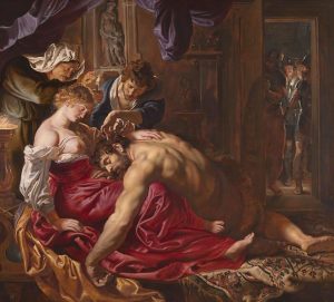 Peter Paul Rubens, Samson and Delilah, c. 1609-1610, oil on panel, 185 x 205 cm. (The National Gallery, London)