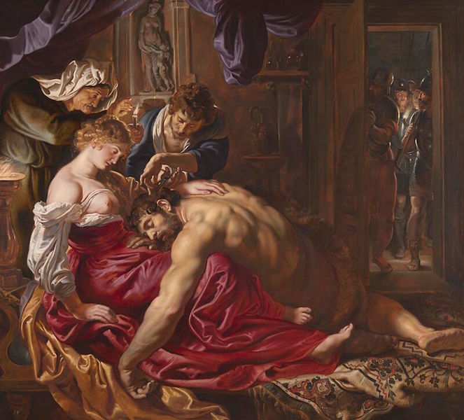 Peter Paul Rubens, Samson and Delilah, c. 1609-1610, oil on panel, 185 x 205 cm. (The National Gallery, London)