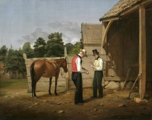 William Sidney Mount, Bargaining for a Horse, 1835, oil on canvas, 24 x 30 inches (New York Historical Society)