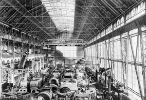 AEG Turbine Factory interior, 1909