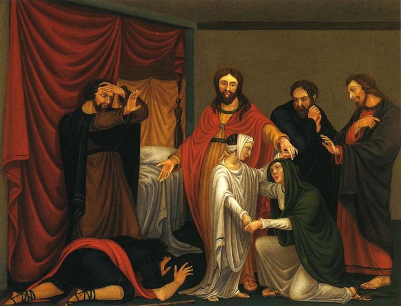 William Sidney Mount, Christ Raising the Daughter of Jairus, 1828, oil on canvas, 46.04 cm x 62.87 cm, (Museums of Stony Brook)