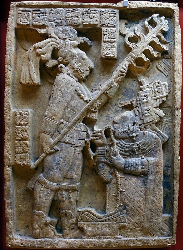 Lintel 24, Structure 23, Yaxchilán (Maya) (The British Museum) (view a diagram of this relief, locate this relief on a map)
