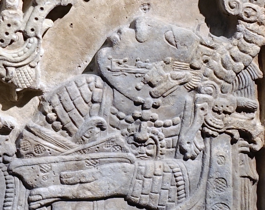 Lady Xook (detail), Lintel 25, Structure 23,, Yaxchilán (Maya) (The British Museum)