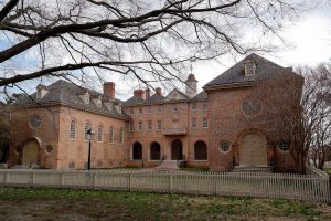 Wren building (West side), William and Mary College, 1695-1700