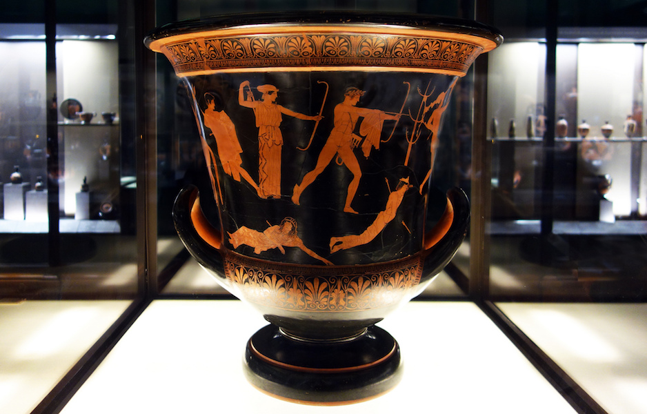 Niobid Painter, Niobid Krater, Attic red-figure calyx-krater, c. 460-50 B.C.E., 54 x 56 cm (Musée du Louvre, Paris; photo: Steven Zucker, CC BY-NC-SA 2.0)